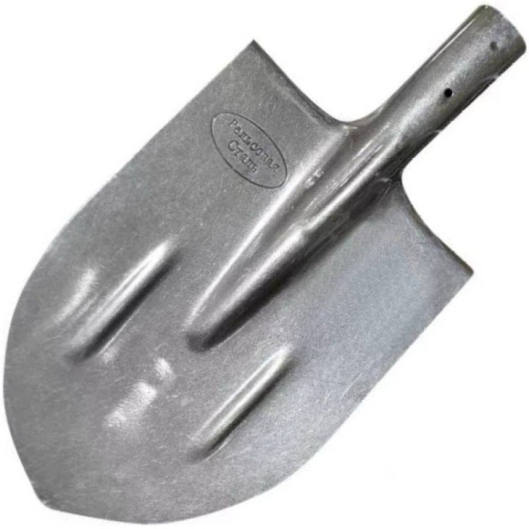Лопата  штыковая ЛОГОТИП РЕЛЬСОВАЯ СТАЛЬ ЛКО-3 (вес:720г) б/ч [упак.12шт]
