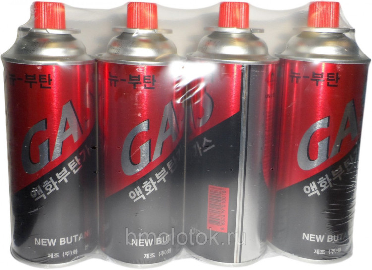 Газовый баллон для туристических плит марки NEW BUTANE (Корея) (28 шт) упаковка